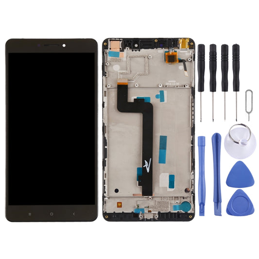 TFT LCD Screen for Xiaomi Mi Max Digitizer Full Assembly with Frame(Black) - LCD Screen by buy2fix | Online Shopping UK | buy2fix