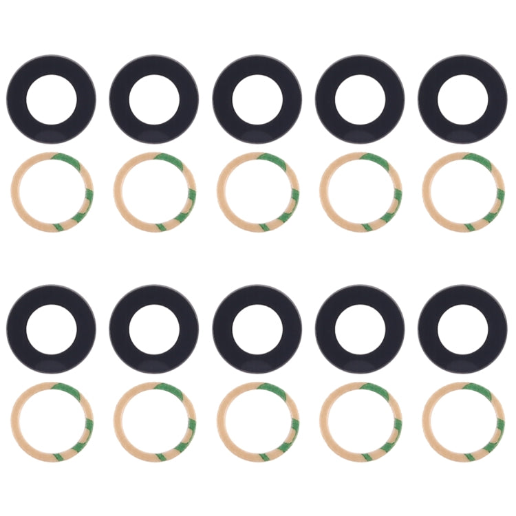 10 PCS Back Camera Lens Cover & Adhesive for Xiaomi Mi 6 - Camera by buy2fix | Online Shopping UK | buy2fix