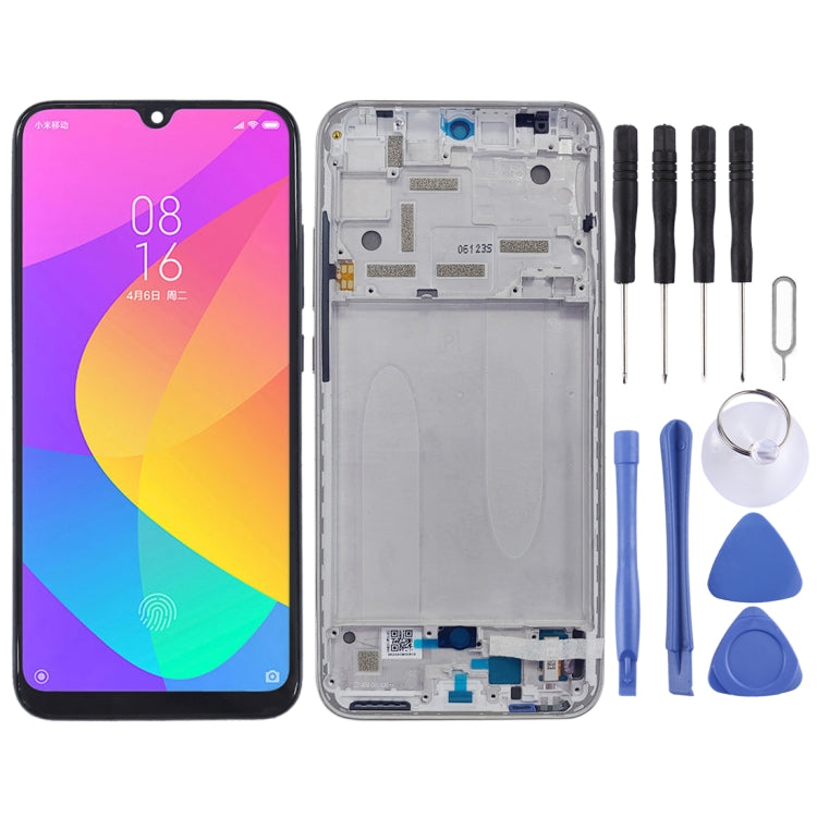 Original LCD Screen for Xiaomi Mi CC9e / Mi A3 Digitizer Full Assembly with Frame(Silver) - LCD Screen by buy2fix | Online Shopping UK | buy2fix