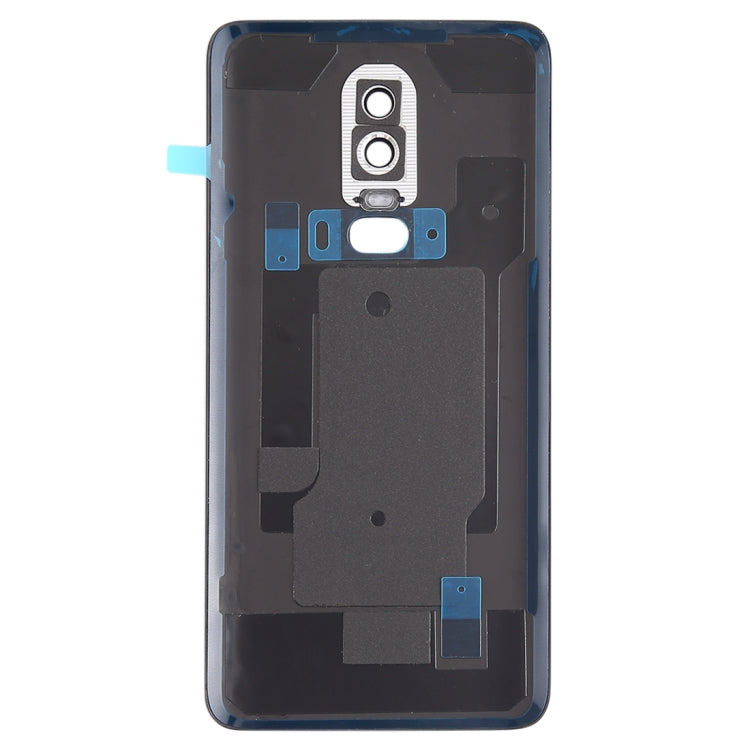 For OnePlus 6 Smooth Surface Battery Back Cover (Black) - Back Cover by buy2fix | Online Shopping UK | buy2fix