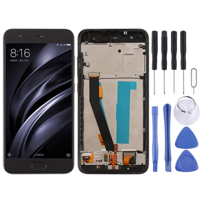 TFT LCD Screen for Xiaomi Mi 6 Digitizer Full Assembly with Frame(Black) - LCD Screen by buy2fix | Online Shopping UK | buy2fix