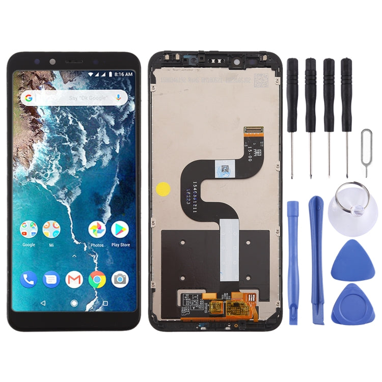 TFT LCD Screen for Xiaomi Mi 6X / A2 Digitizer Full Assembly with Frame(Black) - LCD Screen by buy2fix | Online Shopping UK | buy2fix