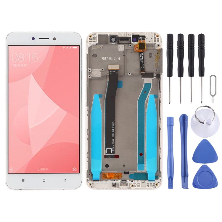 TFT LCD Screen for Xiaomi Redmi 4X Digitizer Full Assembly with Frame(White) - LCD Screen by buy2fix | Online Shopping UK | buy2fix