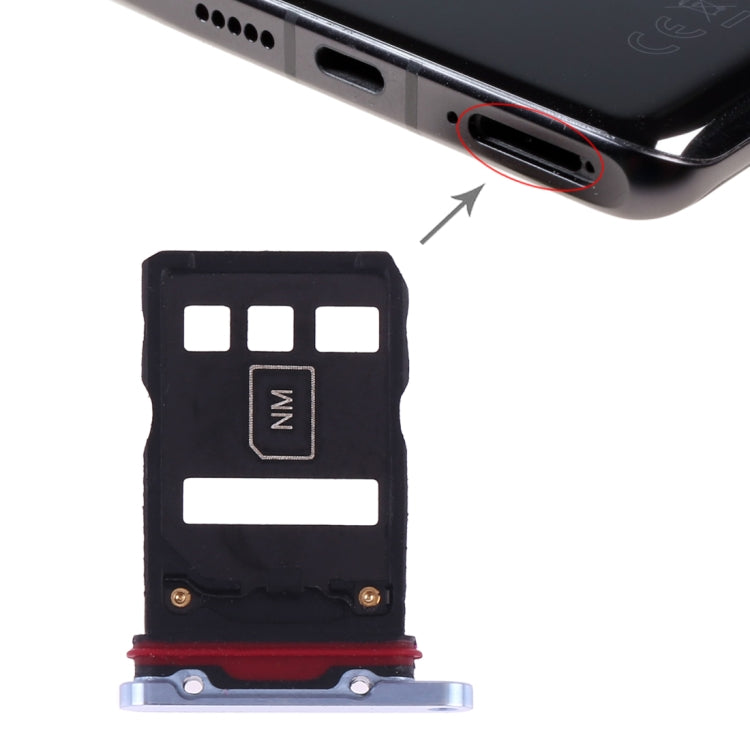 SIM Card Tray + NM Card Tray for Huawei P30 Pro(Breathing Crystal) by buy2fix
