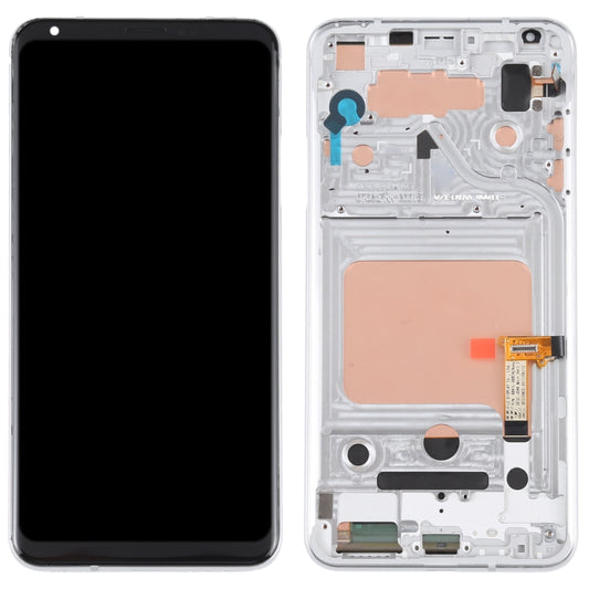LCD Screen and Digitizer Full Assembly with Frame for LG V30(Silver) - For LG by buy2fix | Online Shopping UK | buy2fix