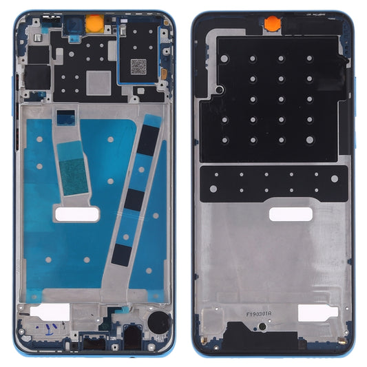Front Housing LCD Frame Bezel Plate with Side Keys for Huawei P30 Lite (24MP)(Blue) - Full Housing Cover by buy2fix | Online Shopping UK | buy2fix