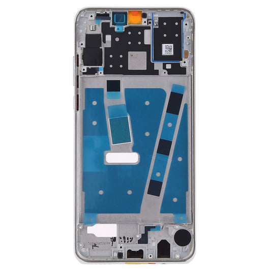 Front Housing LCD Frame Bezel Plate with Side Keys for Huawei P30 Lite (24MP)(Silver) - Full Housing Cover by buy2fix | Online Shopping UK | buy2fix