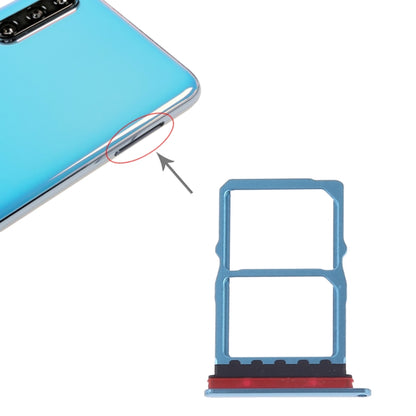 SIM Card Tray + NM Card Tray for Huawei P30 (Blue) by buy2fix