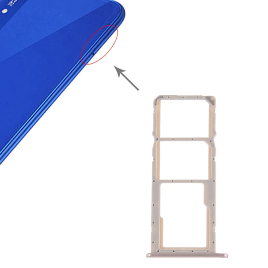 SIM-Kartenfach + SIM-Kartenfach + Micro-SD-Karte für Huawei Honor Play 8A (Gold)