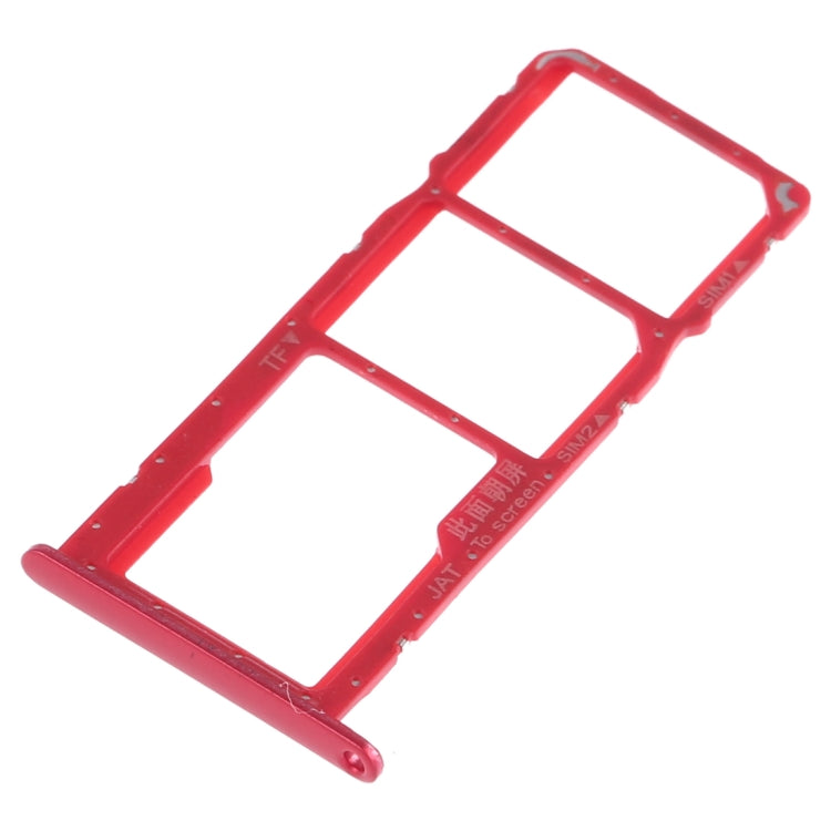 SIM Card Tray + SIM Card Tray + Micro SD Card for Huawei Honor Play 8A (Red) by buy2fix