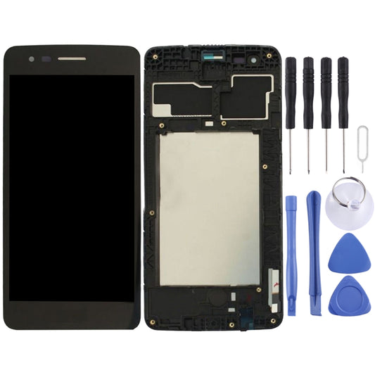 TFT LCD Screen for LG K8 2017 US215 M210 M200N with Digitizer Full Assembly with Frame (Black) - For LG by buy2fix | Online Shopping UK | buy2fix