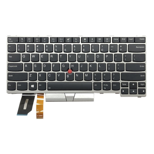 US Backlight keyboard for Lenovo ThinkPad E480 L480 L380 Yoga T480s(Silver) - Replacement Keyboards by buy2fix | Online Shopping UK | buy2fix