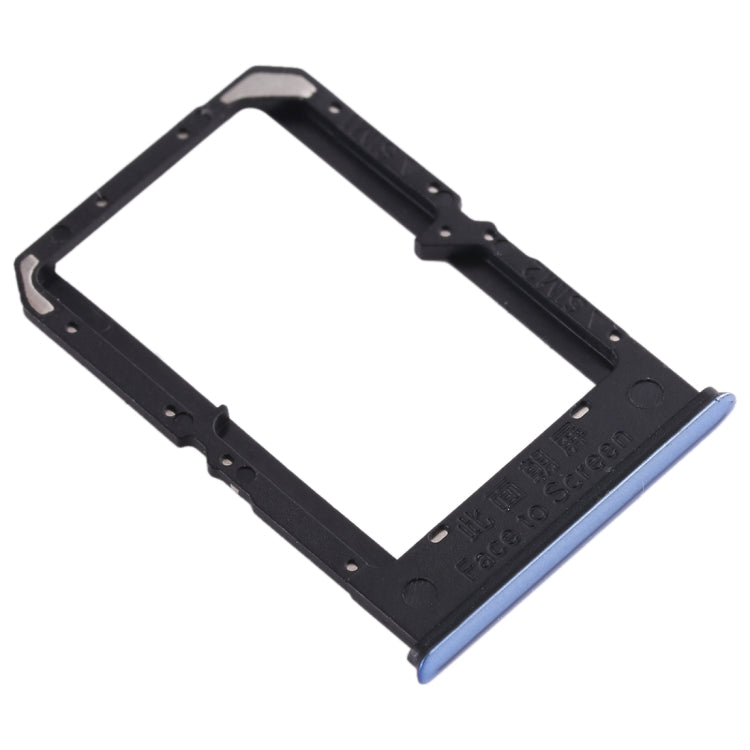 For OPPO Reno3/K7 5G/Find X2 Lite SIM Card Tray + SIM Card Tray(Blue) - Card Tray by buy2fix | Online Shopping UK | buy2fix