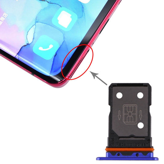 For OPPO Reno3 Pro 5G / Find X2 Neo SIM Card Tray(Blue) - Card Tray by buy2fix | Online Shopping UK | buy2fix