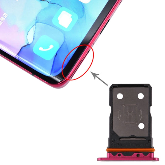 For OPPO Reno3 Pro 5G / Find X2 Neo SIM Card Tray(Rose Red) - Card Tray by buy2fix | Online Shopping UK | buy2fix