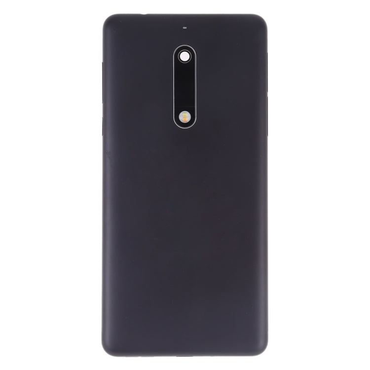 Battery Back Cover with Camera Lens & Side Keys for Nokia 5(Black) - Back Cover by buy2fix | Online Shopping UK | buy2fix