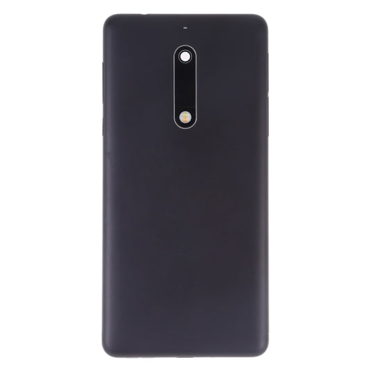 Battery Back Cover with Camera Lens & Side Keys for Nokia 5(Black) - Back Cover by buy2fix | Online Shopping UK | buy2fix