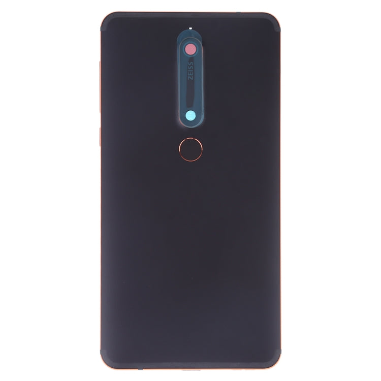 Battery Back Cover with Camera Lens & Side Keys & Fingerprint Sensor for Nokia 6.1 / 6 (2018) / 6 (2nd Gen)(Black) - Back Cover by buy2fix | Online Shopping UK | buy2fix
