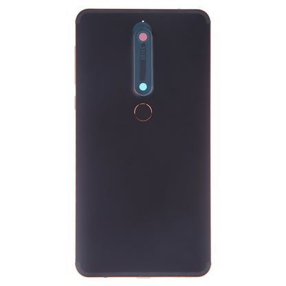 Battery Back Cover with Camera Lens & Side Keys & Fingerprint Sensor for Nokia 6.1 / 6 (2018) / 6 (2nd Gen)(Black) - Back Cover by buy2fix | Online Shopping UK | buy2fix
