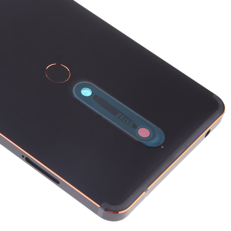 Battery Back Cover with Camera Lens & Side Keys & Fingerprint Sensor for Nokia 6.1 / 6 (2018) / 6 (2nd Gen)(Black) - Back Cover by buy2fix | Online Shopping UK | buy2fix