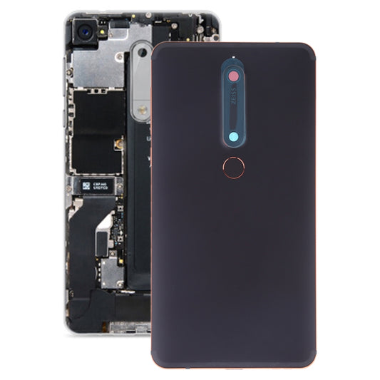 Battery Back Cover with Camera Lens & Side Keys & Fingerprint Sensor for Nokia 6.1 / 6 (2018) / 6 (2nd Gen)(Black) - Back Cover by buy2fix | Online Shopping UK | buy2fix