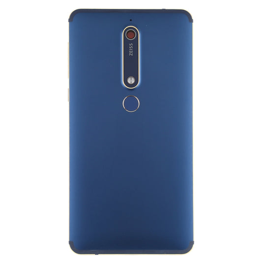Battery Back Cover with Camera Lens & Side Keys & Fingerprint Sensor for Nokia 6.1 / 6 (2018) / 6 (2nd Gen)(Blue) - Back Cover by buy2fix | Online Shopping UK | buy2fix