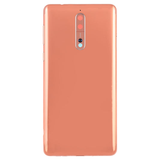 Battery Back Cover with Camera Lens & Side Keys for Nokia 8(Orange) - Back Cover by buy2fix | Online Shopping UK | buy2fix