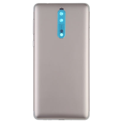 Battery Back Cover with Camera Lens & Side Keys for Nokia 8(Gold) - Back Cover by buy2fix | Online Shopping UK | buy2fix