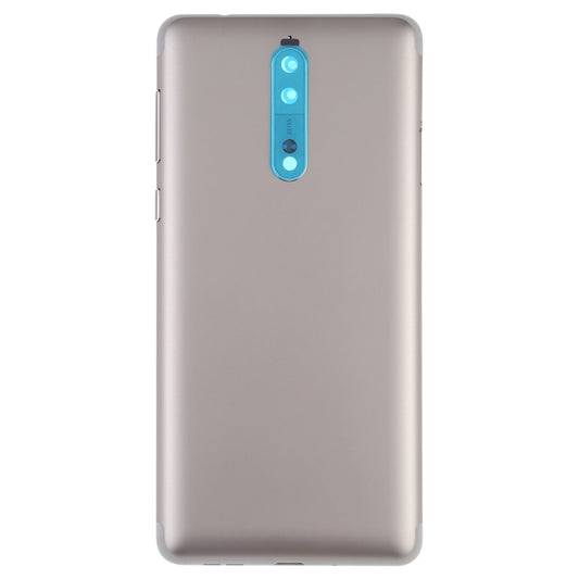 Battery Back Cover with Camera Lens & Side Keys for Nokia 8(Gold) - Back Cover by buy2fix | Online Shopping UK | buy2fix