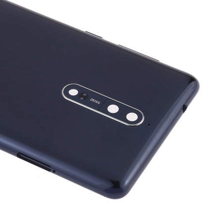 Battery Back Cover with Camera Lens & Side Keys for Nokia 8(Blue) - Back Cover by buy2fix | Online Shopping UK | buy2fix