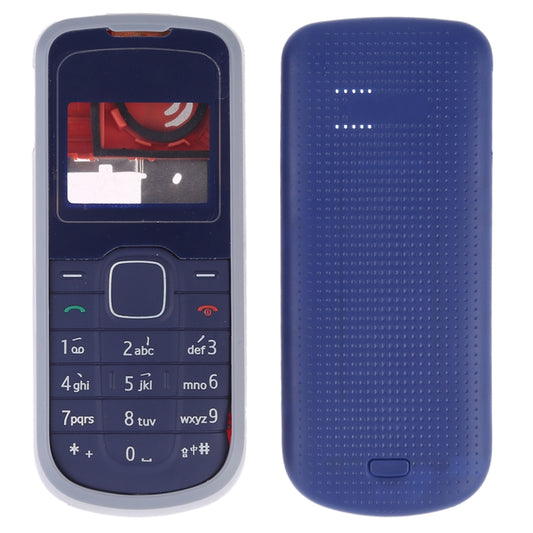 Full Housing Cover (Front Cover + Middle Frame Bezel + Battery Back Cover + Keyboard) for Nokia 1202 by buy2fix
