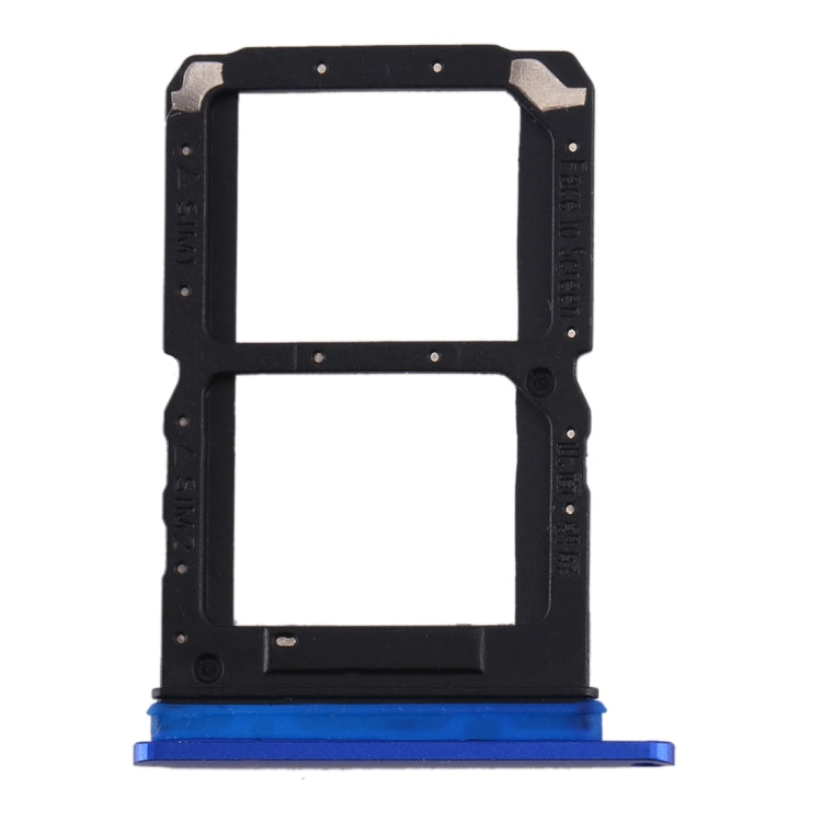 For OPPO Reno Ace SIM Card Tray + SIM Card Tray (Blue) - Card Tray by buy2fix | Online Shopping UK | buy2fix