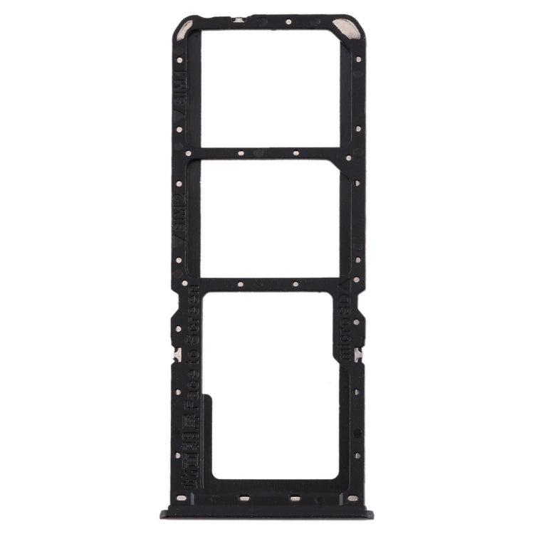 For OPPO A11x/A11/A9(2020)/A5(2020) SIM Card Tray + SIM Card Tray + Micro SD Card Tray (Black) - Card Tray by buy2fix | Online Shopping UK | buy2fix