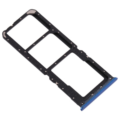 For OPPO A11x/A11/A9(2020)/A5(2020) SIM Card Tray + SIM Card Tray + Micro SD Card Tray (Blue) - Card Tray by buy2fix | Online Shopping UK | buy2fix