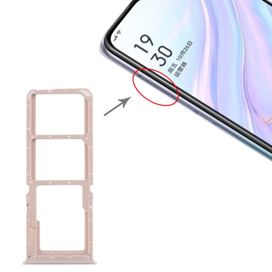 For OPPO A11 SIM Card Tray + SIM Card Tray + Micro SD Card Tray (Gold) - Card Tray by buy2fix | Online Shopping UK | buy2fix