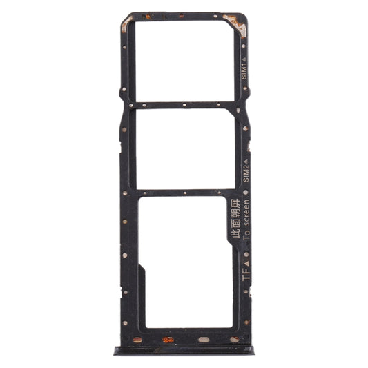 For Realme X Lite SIM Card Tray + SIM Card Tray + Micro SD Card Tray (Black) - Card Tray by buy2fix | Online Shopping UK | buy2fix