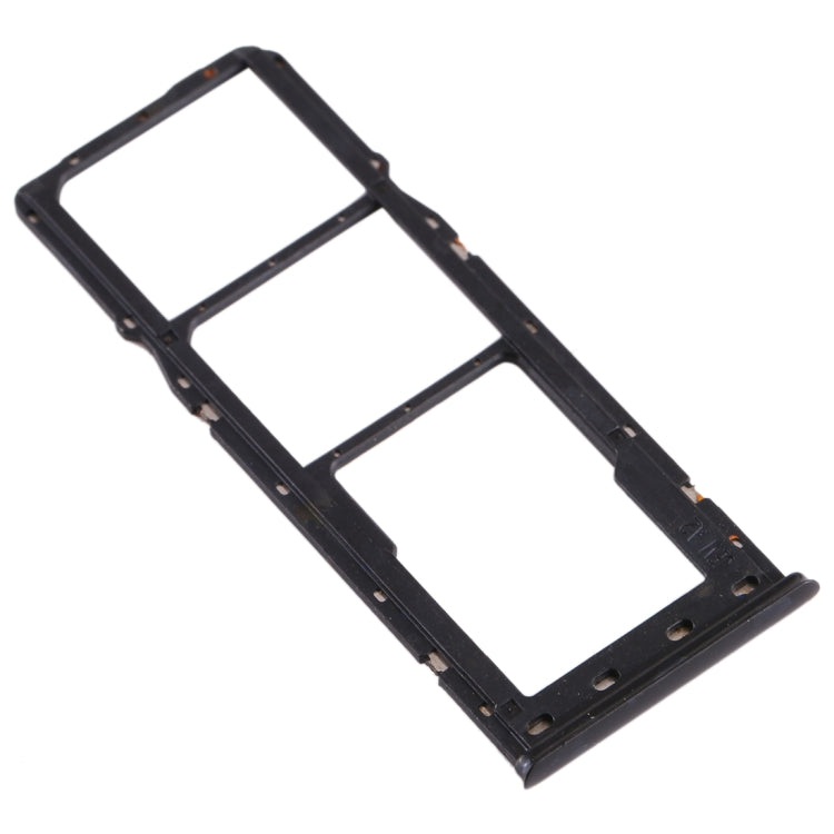 For Realme X Lite SIM Card Tray + SIM Card Tray + Micro SD Card Tray (Black) - Card Tray by buy2fix | Online Shopping UK | buy2fix