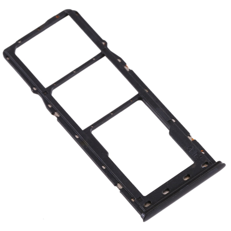 For Realme X Lite SIM Card Tray + SIM Card Tray + Micro SD Card Tray (Black) - Card Tray by buy2fix | Online Shopping UK | buy2fix