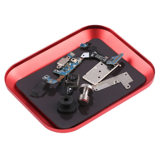 Aluminium Alloy Screw Tray Phone Repair Tool(Red) - Magnetic Screws Mat by buy2fix | Online Shopping UK | buy2fix