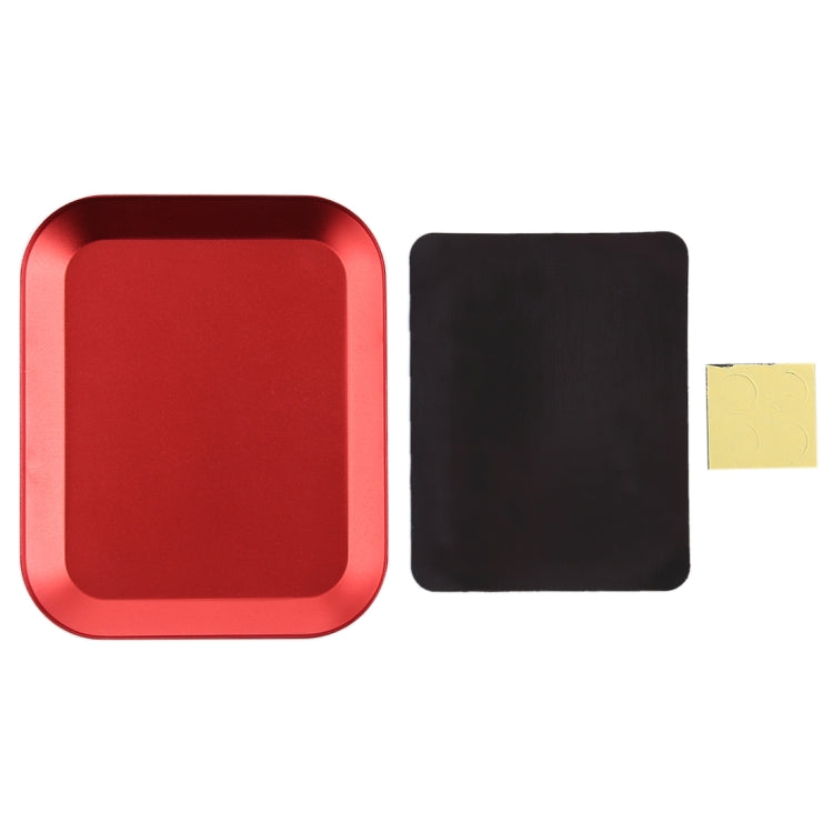 Aluminium Alloy Screw Tray Phone Repair Tool(Red) - Magnetic Screws Mat by buy2fix | Online Shopping UK | buy2fix