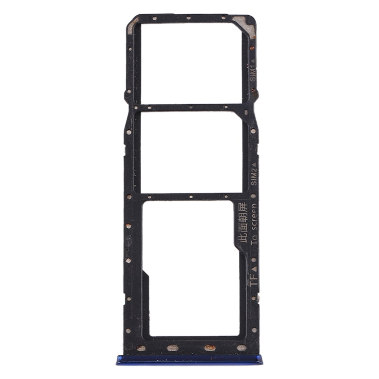 For OPPO Realme 3 SIM Card Tray + SIM Card Tray + Micro SD Card Tray (Blue) - Card Tray by buy2fix | Online Shopping UK | buy2fix