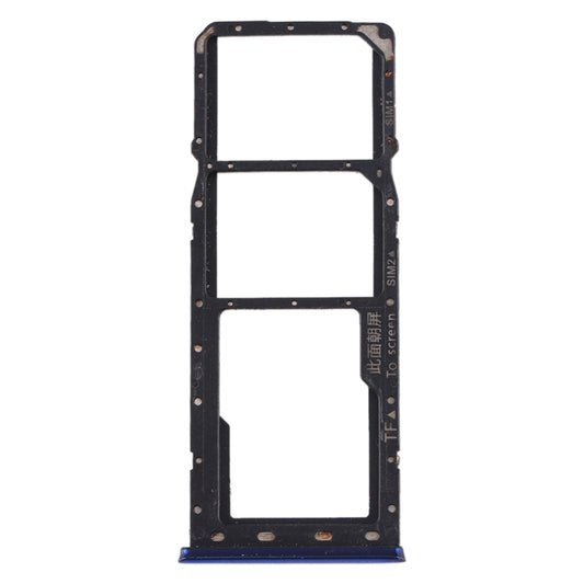 For OPPO Realme 3 SIM Card Tray + SIM Card Tray + Micro SD Card Tray (Blue) - Card Tray by buy2fix | Online Shopping UK | buy2fix