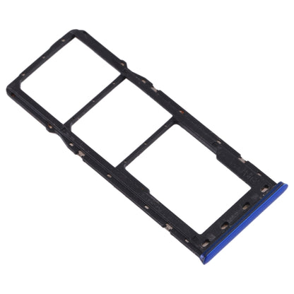 For OPPO Realme 3 SIM Card Tray + SIM Card Tray + Micro SD Card Tray (Blue) - Card Tray by buy2fix | Online Shopping UK | buy2fix