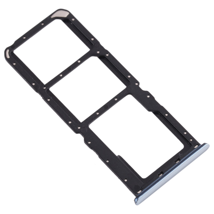 For Realme X2 SIM Card Tray + SIM Card Tray + Micro SD Card Tray (Silver) - Card Tray by buy2fix | Online Shopping UK | buy2fix