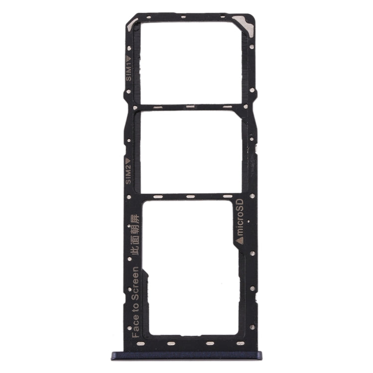 For Realme 2 SIM Card Tray + SIM Card Tray + Micro SD Card Tray (Black) - Card Tray by buy2fix | Online Shopping UK | buy2fix