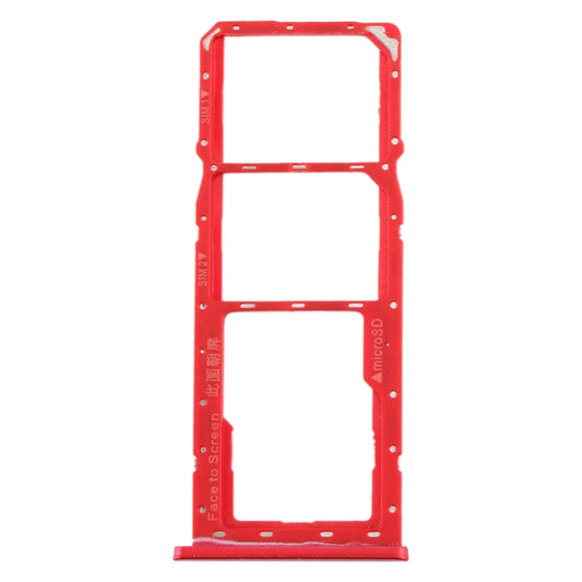 For Realme 2 SIM Card Tray + SIM Card Tray + Micro SD Card Tray (Red) - Card Tray by buy2fix | Online Shopping UK | buy2fix