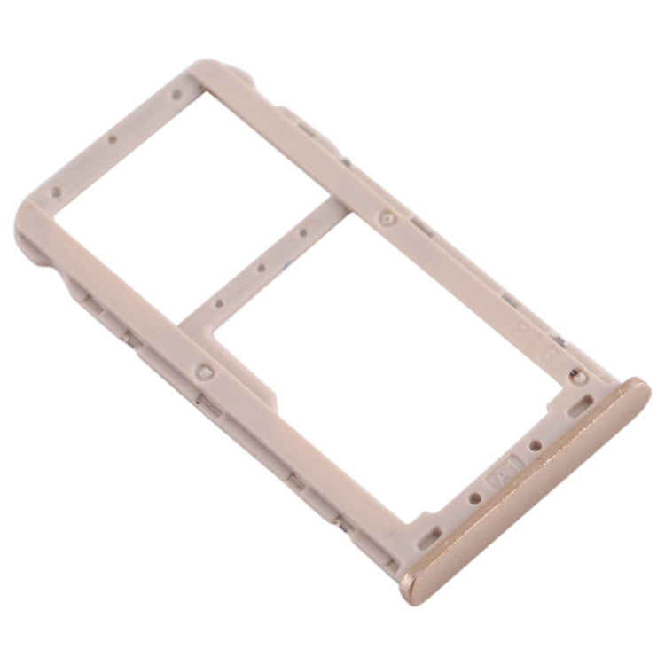 For Meizu M6T SIM Card Tray + SIM / Micro SD Card Tray (Gold) - For Meizu by buy2fix | Online Shopping UK | buy2fix