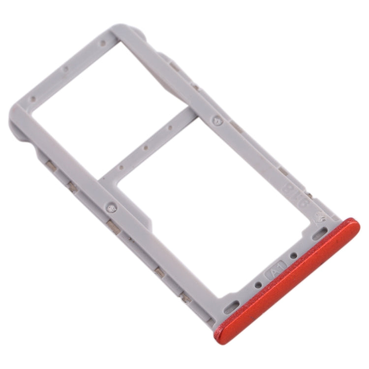 For Meizu M6T SIM Card Tray + SIM / Micro SD Card Tray (Red) - For Meizu by buy2fix | Online Shopping UK | buy2fix