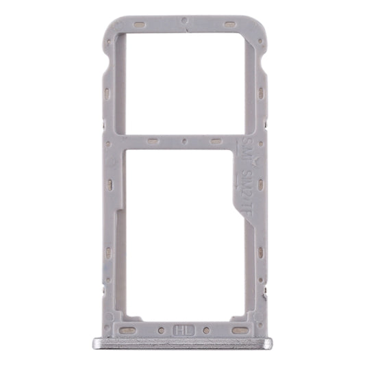 For Meizu M6T SIM Card Tray + SIM / Micro SD Card Tray (Silver) - For Meizu by buy2fix | Online Shopping UK | buy2fix