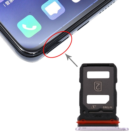 For vivo X30 SIM Card Tray + SIM Card Tray (Silver) - Card Tray by buy2fix | Online Shopping UK | buy2fix